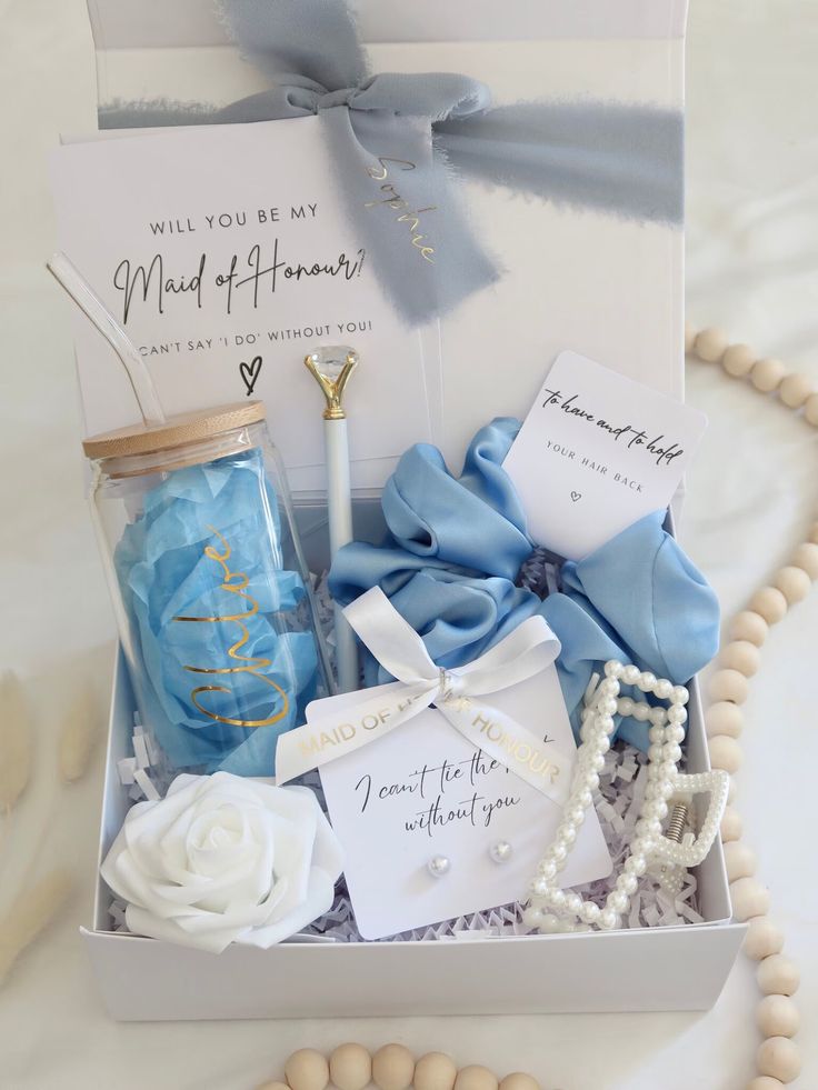 Blue Bliss Proposal Box